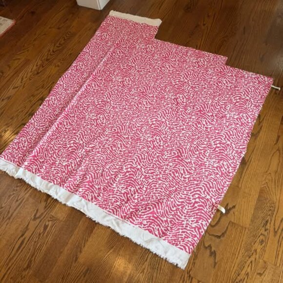 Thibaut St. Croix Pink F913156 Summer House Collection Fabric Remnant - Picture 5 of 11